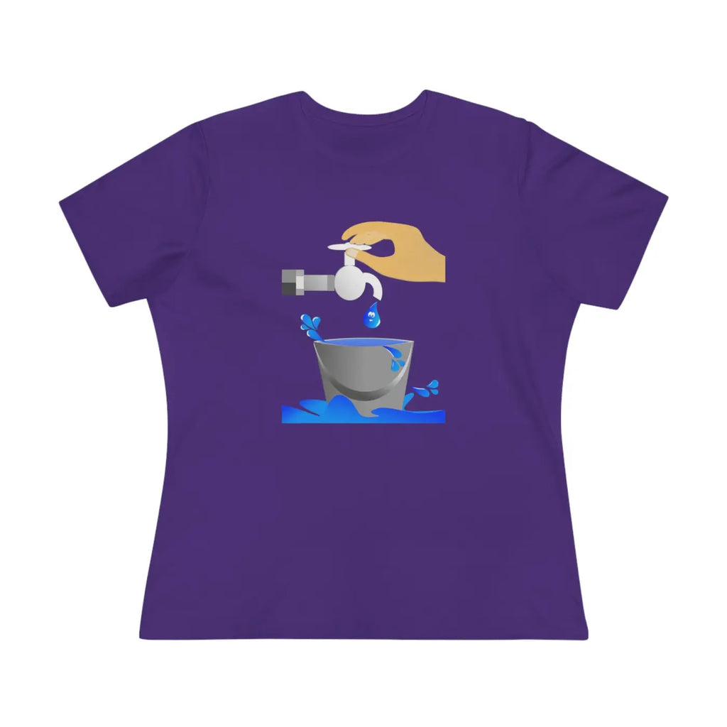 Women's Premium Tee - Eco Save Water Design - DipaliZ