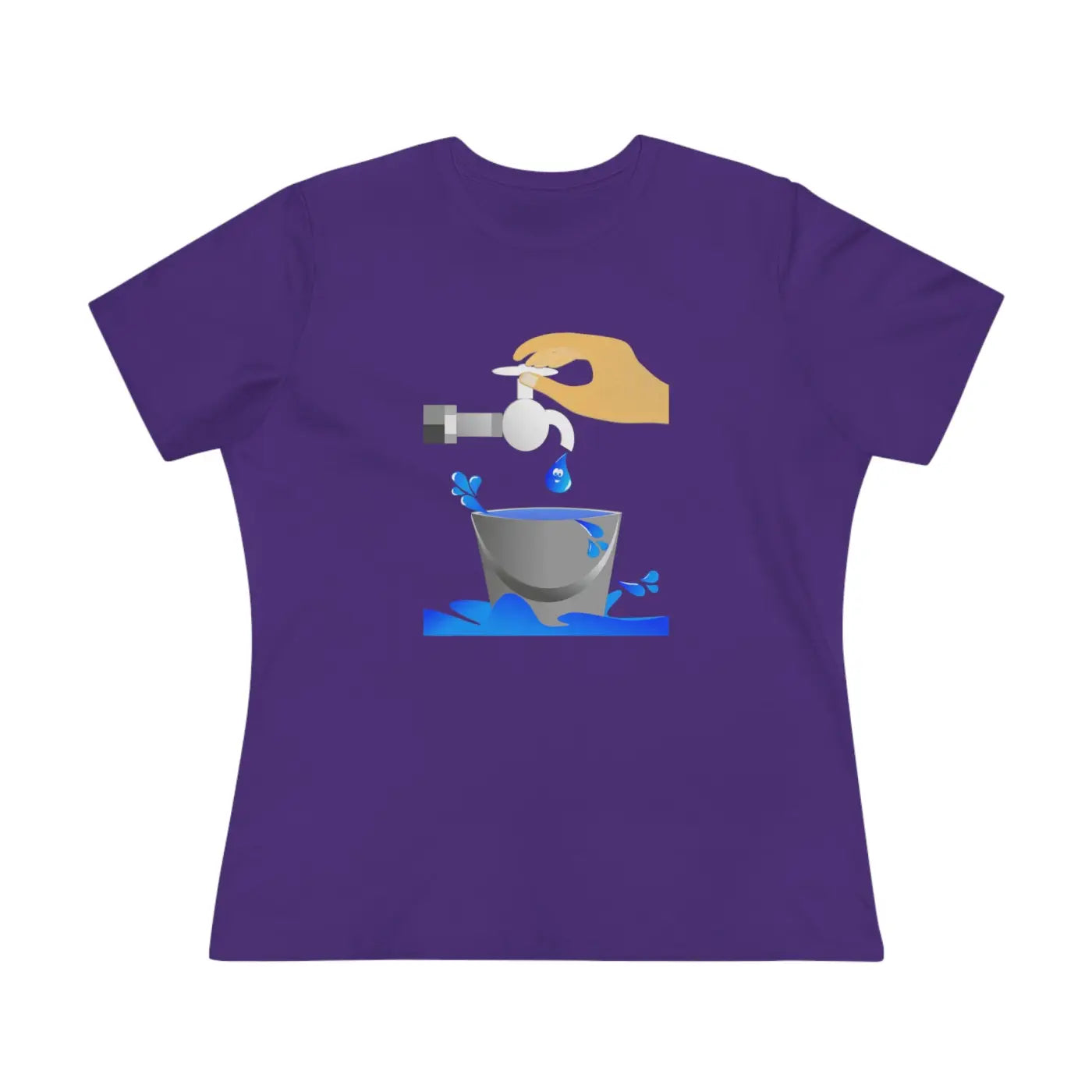 Women's Premium Tee - Eco Save Water Design - DipaliZ