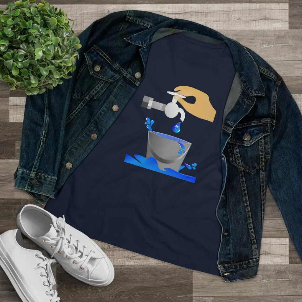 Women's Premium Tee - Eco Save Water Design - DipaliZ