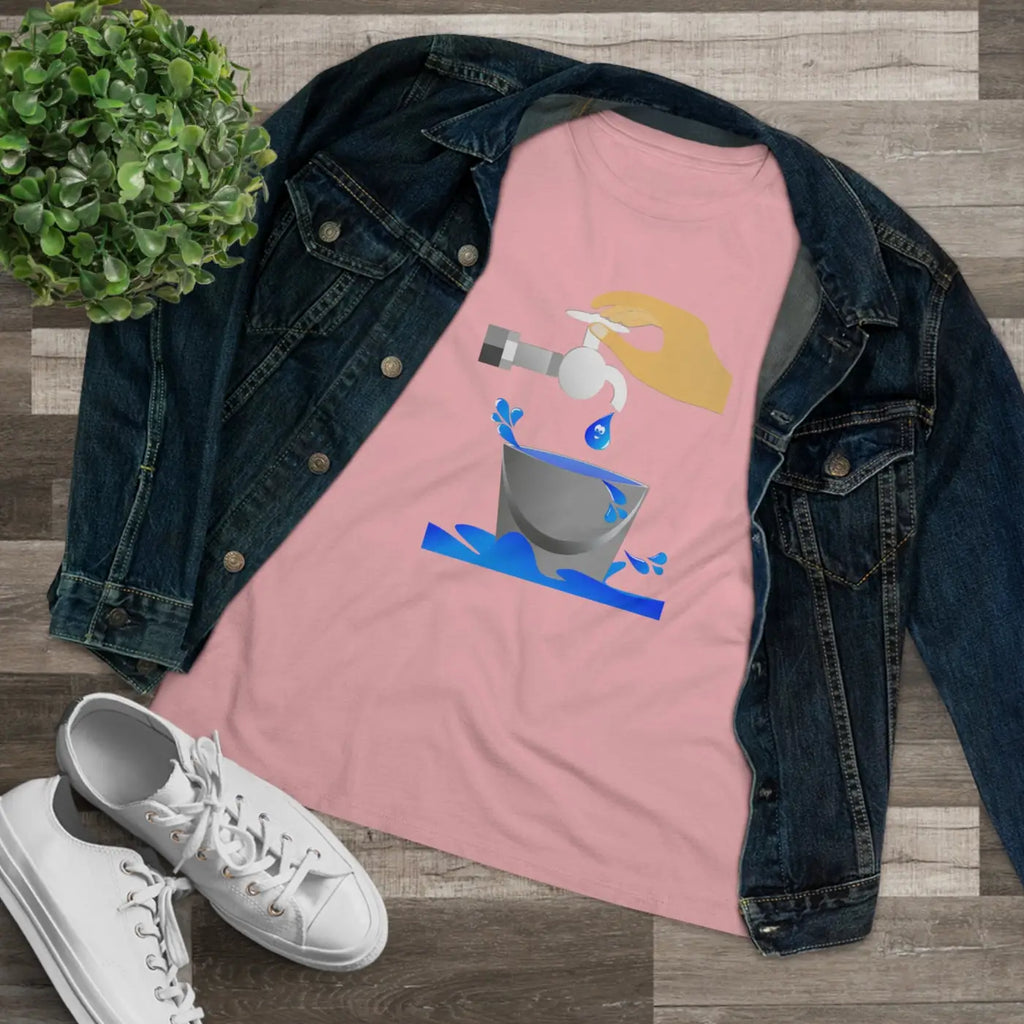 Women's Premium Tee - Eco Save Water Design - DipaliZ