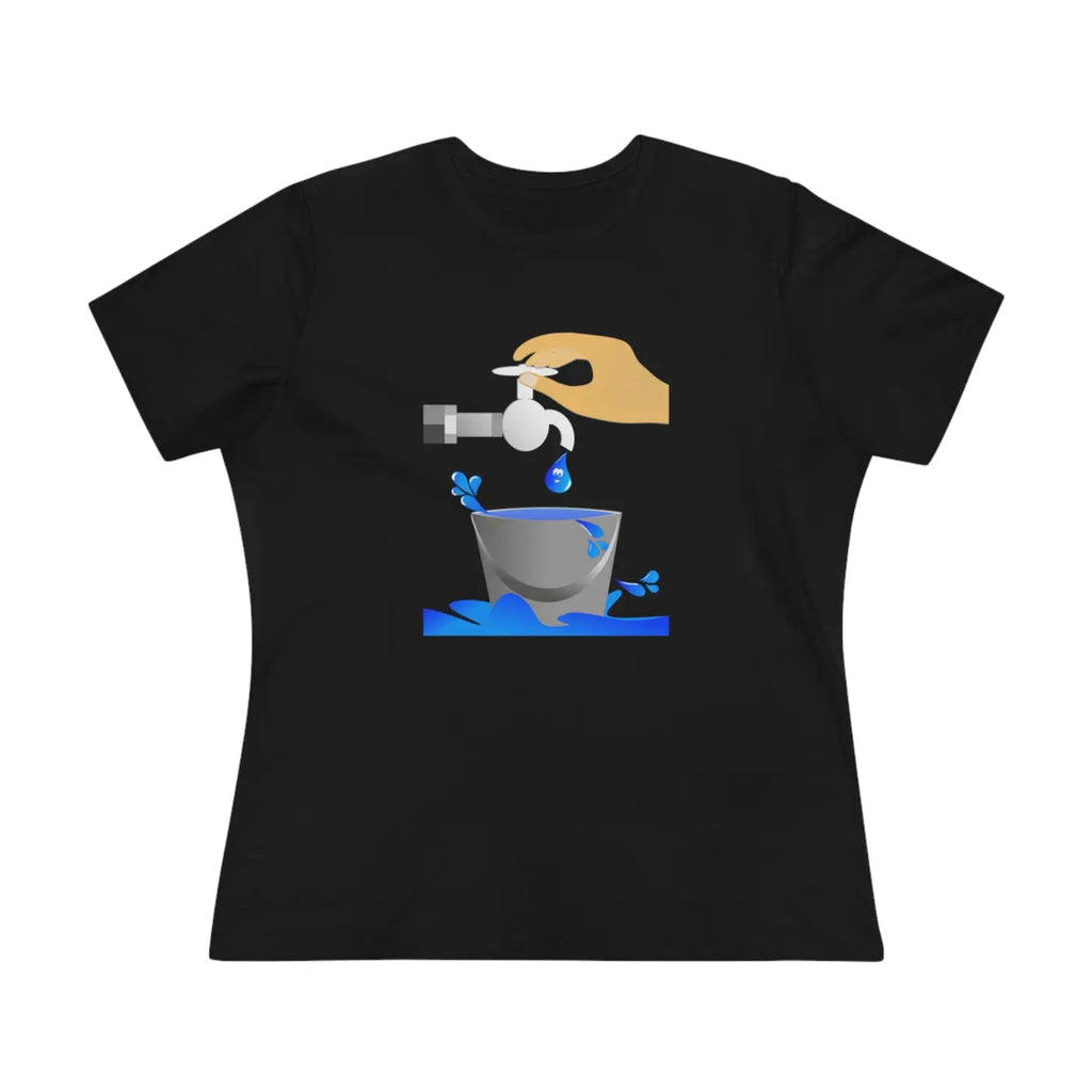 Women's Premium Tee - Eco Save Water Design - DipaliZ
