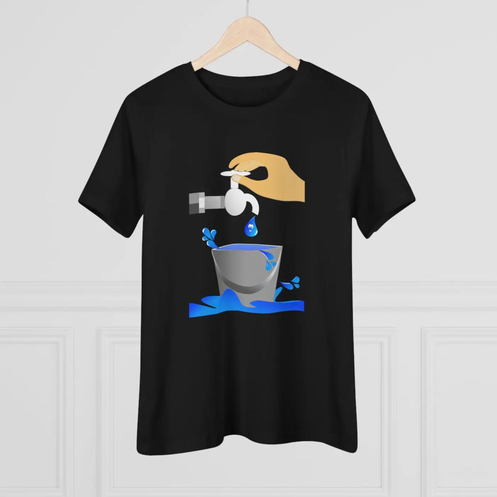 Women's Premium Tee - Eco Save Water Design - DipaliZ