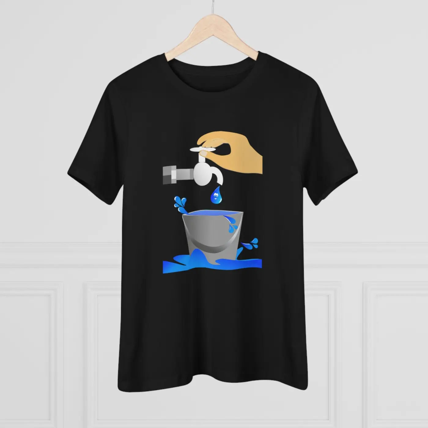 Women's Premium Tee - Eco Save Water Design - DipaliZ