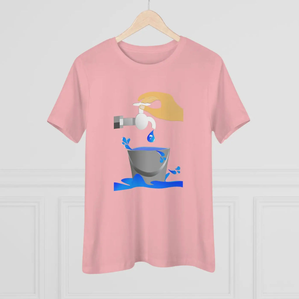 Women's Premium Tee - Eco Save Water Design - DipaliZ