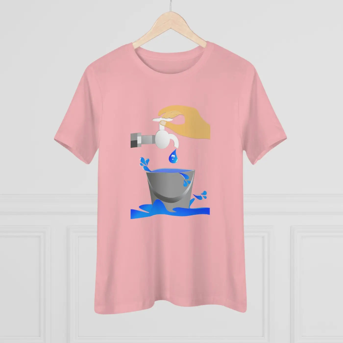 Women's Premium Tee - Eco Save Water Design - DipaliZ