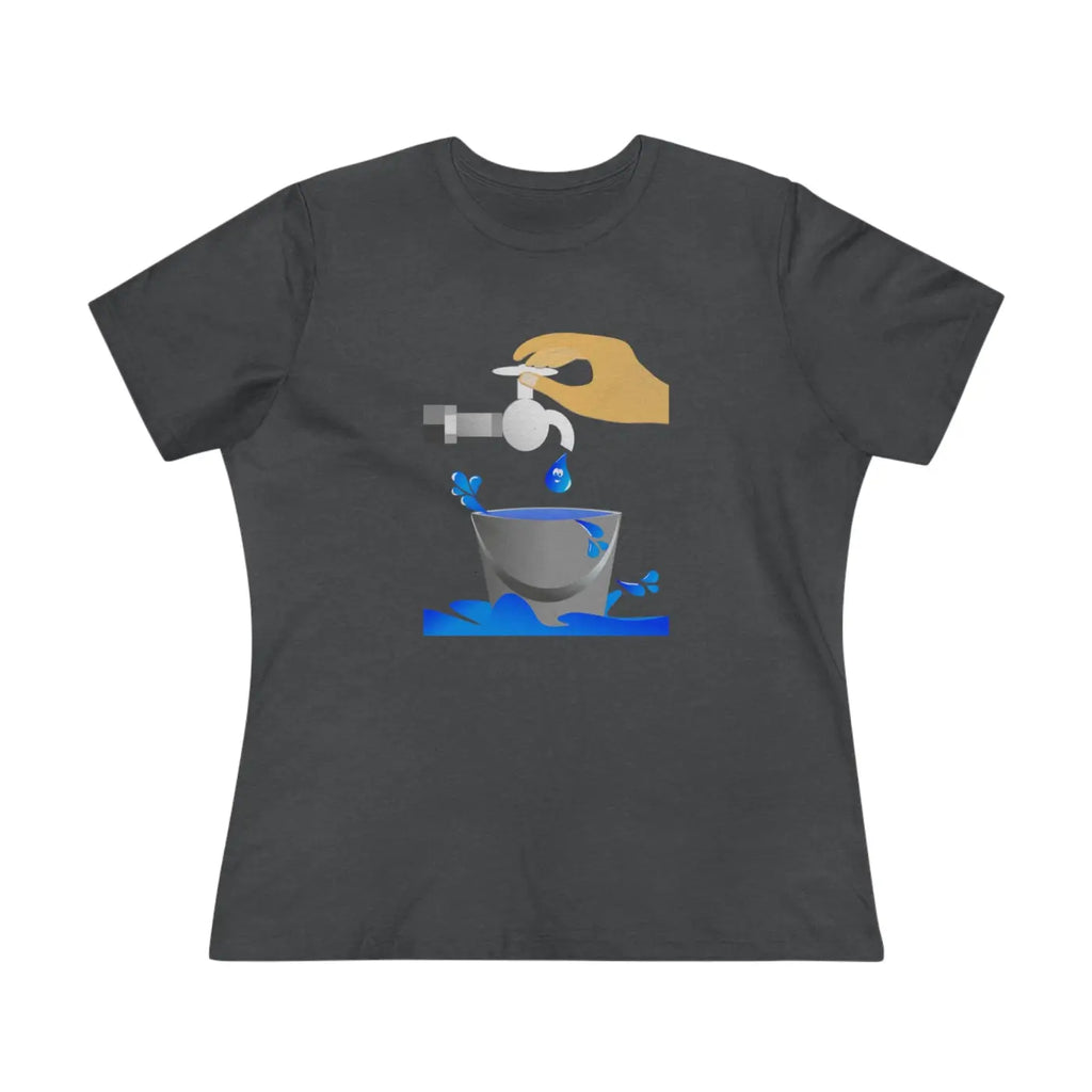 Women's Premium Tee - Eco Save Water Design - DipaliZ