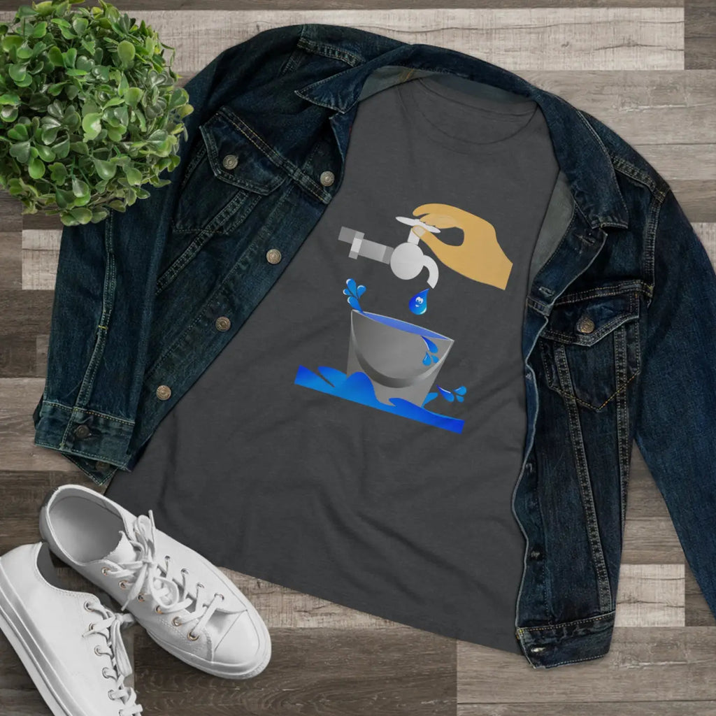 Women's Premium Tee - Eco Save Water Design - DipaliZ