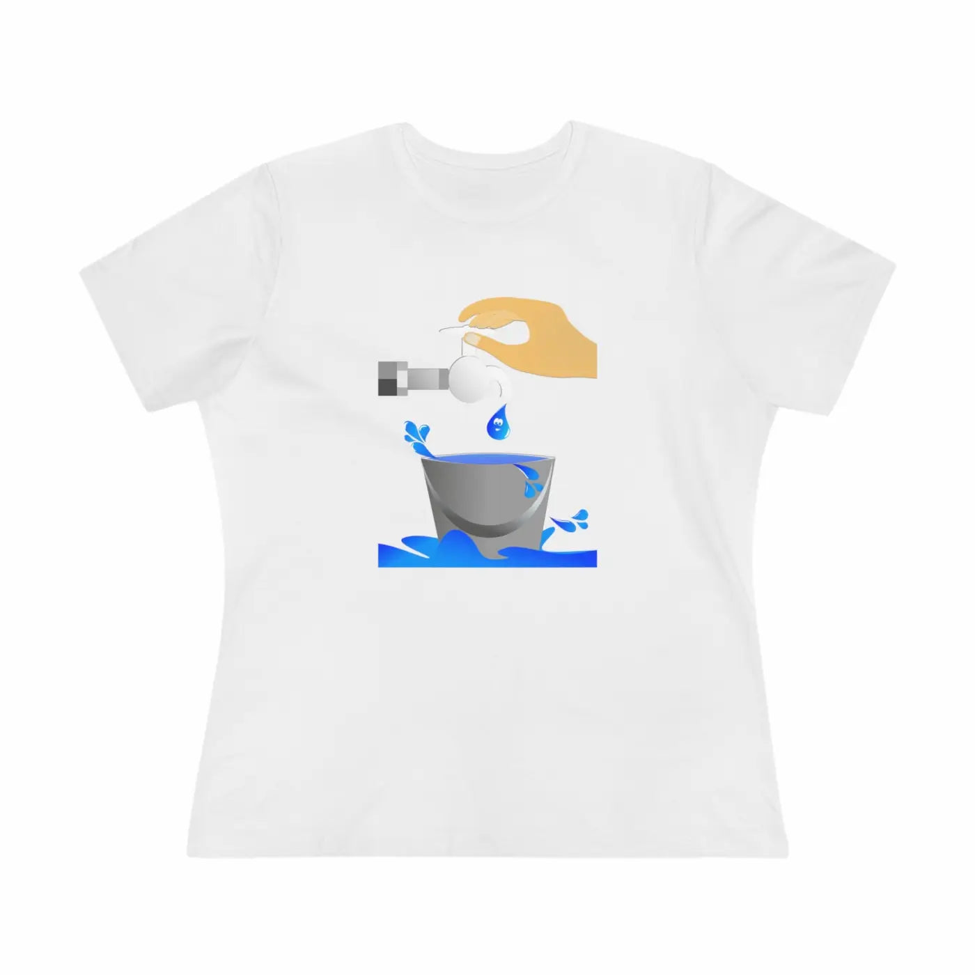 Women's Premium Tee - Eco Save Water Design - DipaliZ