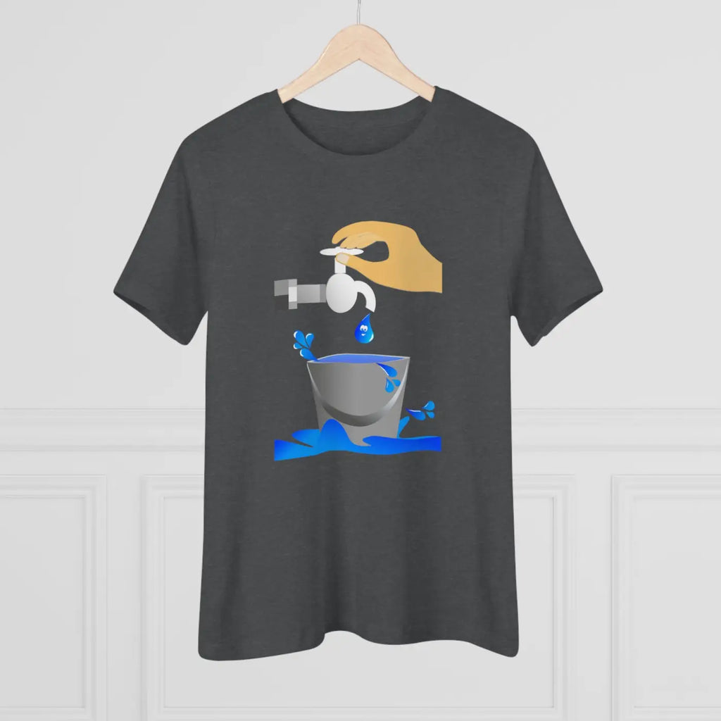 Women's Premium Tee - Eco Save Water Design - DipaliZ