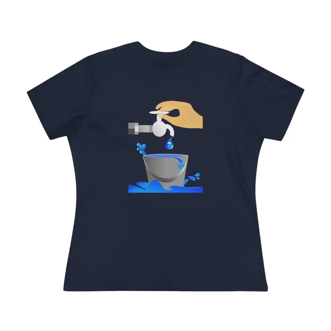 Women's Premium Tee - Eco Save Water Design - DipaliZ