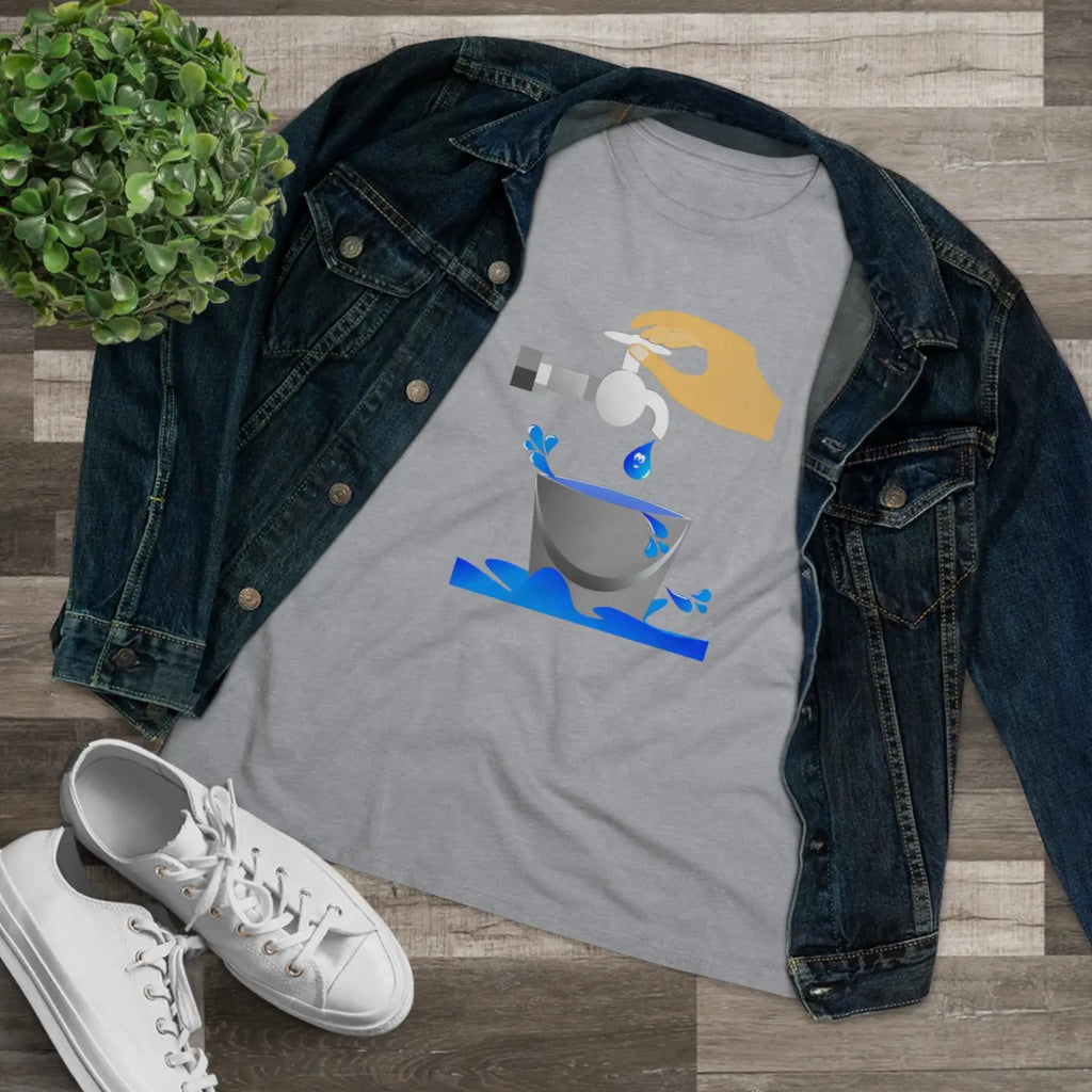 Women's Premium Tee - Eco Save Water Design - DipaliZ
