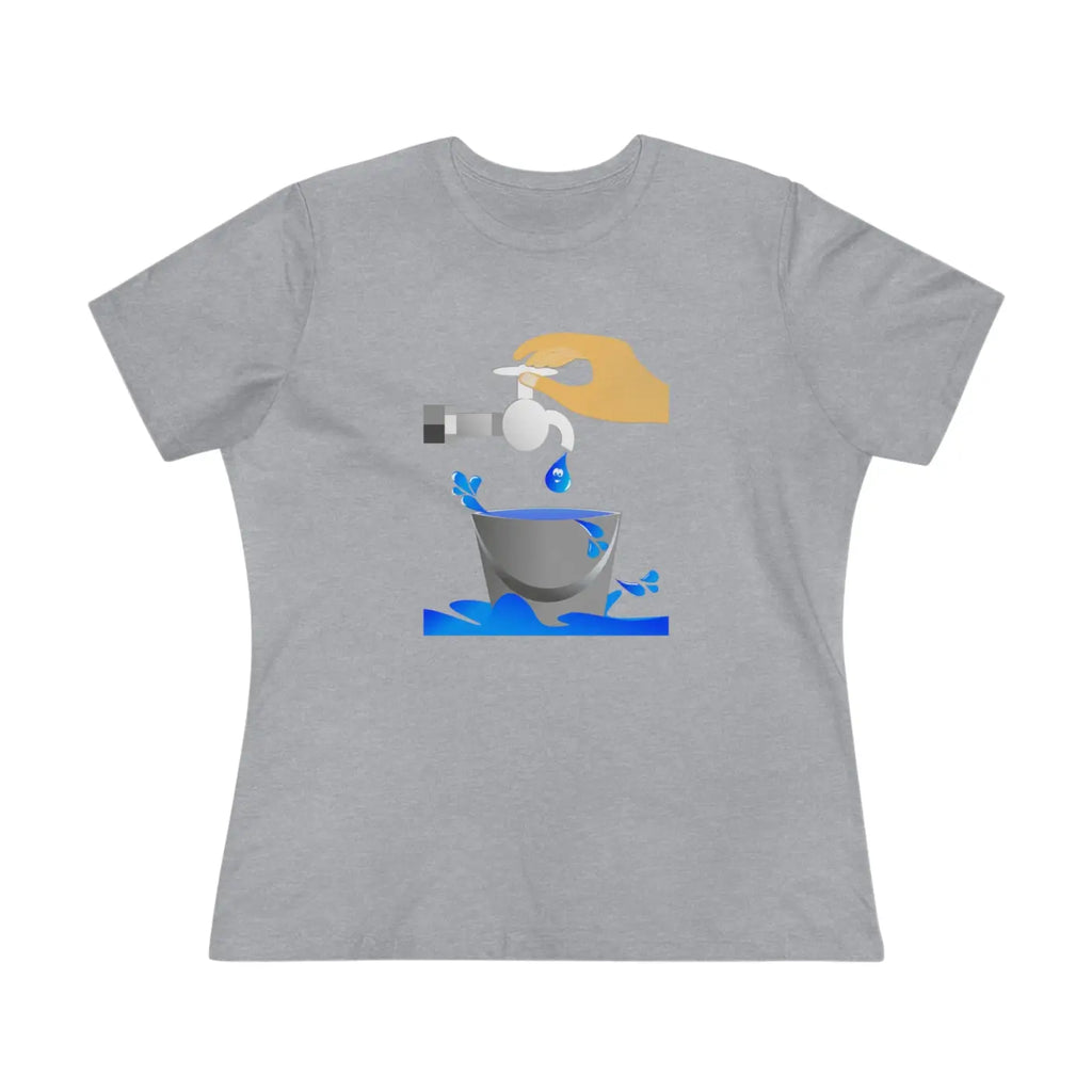 Women's Premium Tee - Eco Save Water Design - DipaliZ