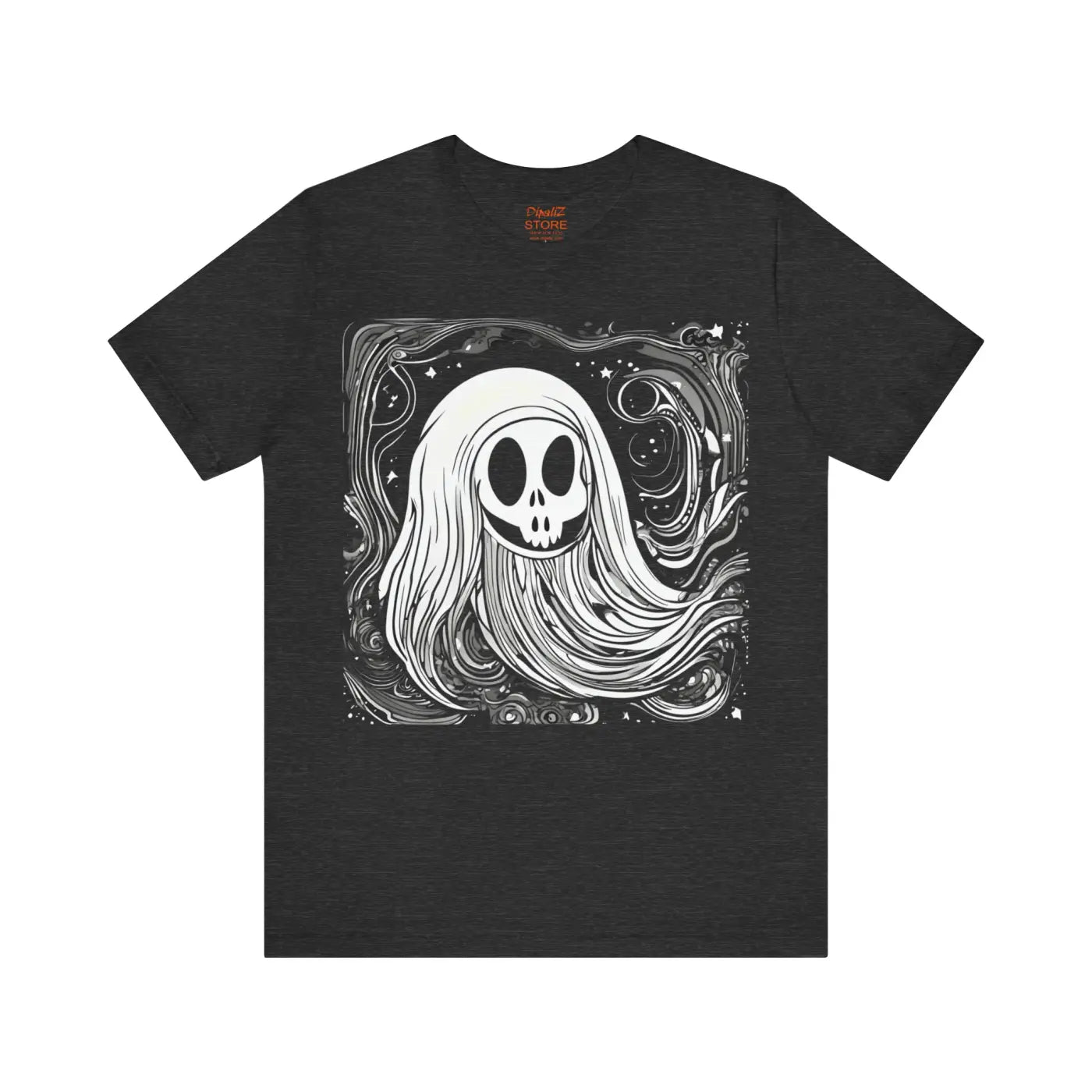 Ghost Short Sleeve Tee - Spooky Jersey Style - DipaliZ