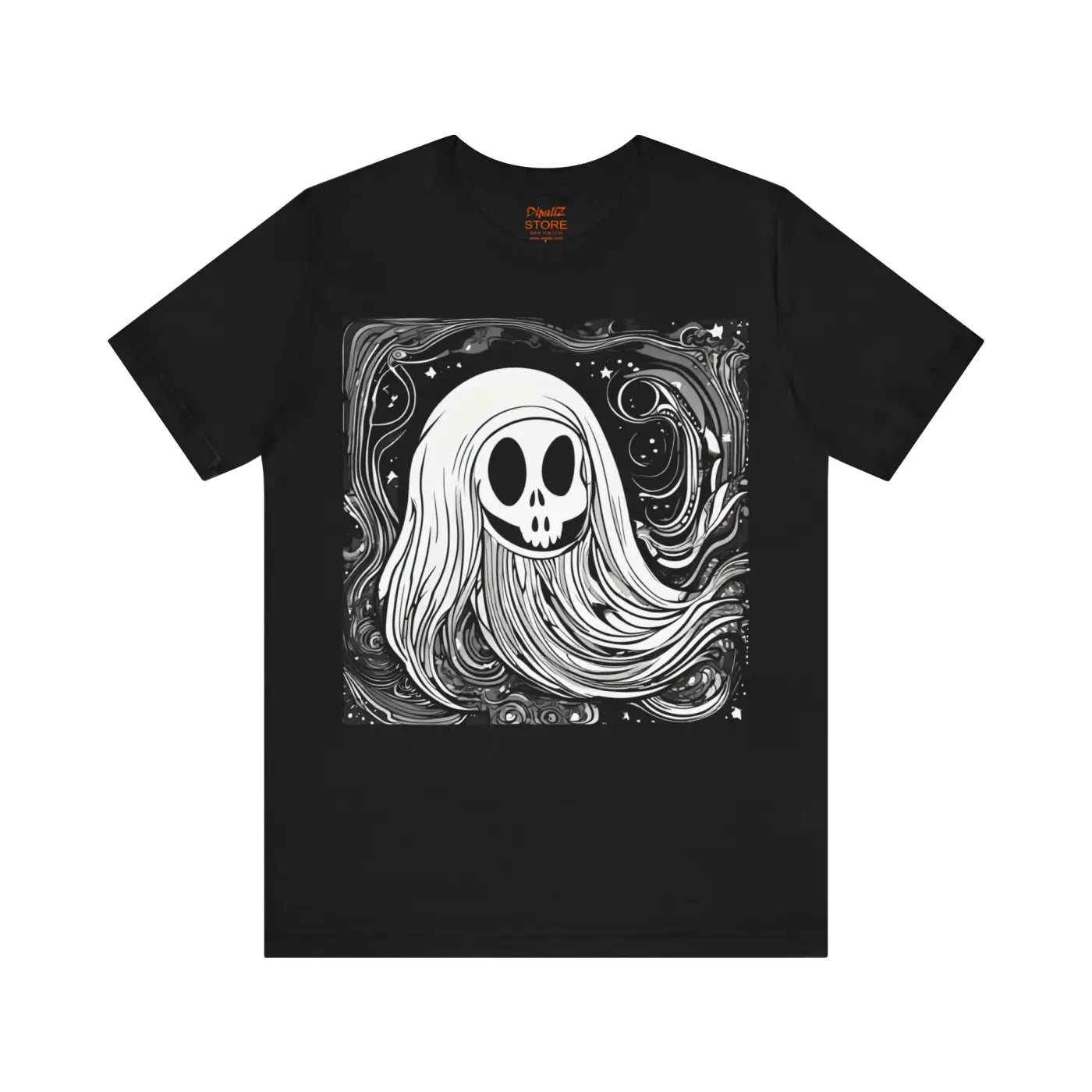 Ghost Short Sleeve Tee - Spooky Jersey Style - DipaliZ