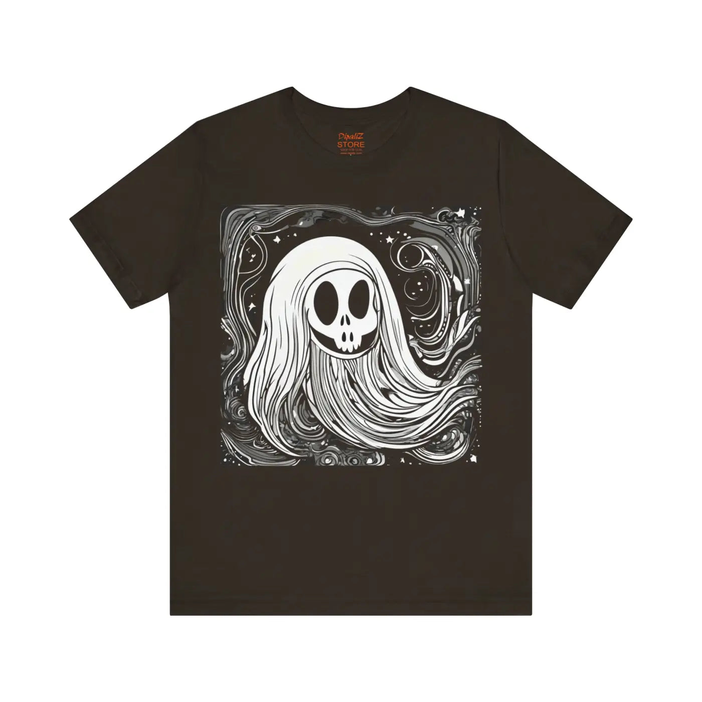 Ghost Short Sleeve Tee - Spooky Jersey Style - DipaliZ