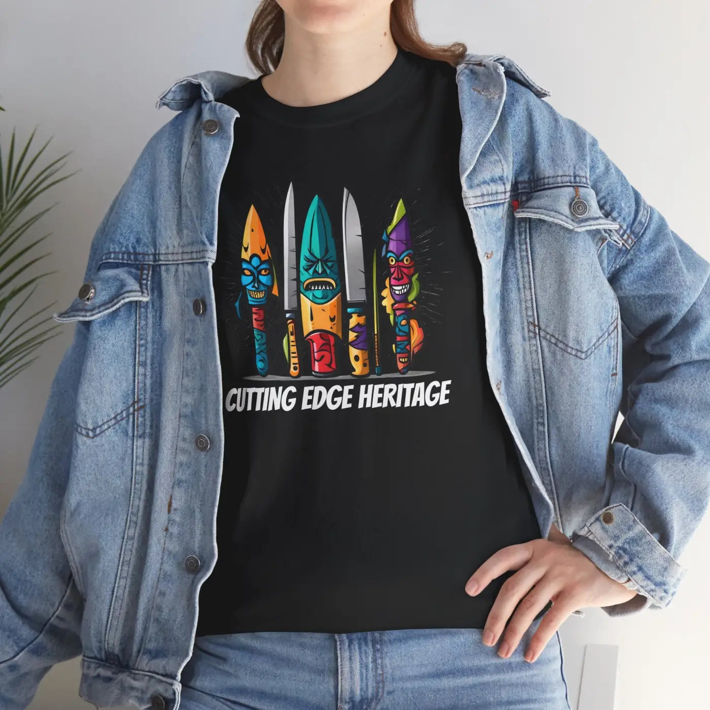 Unisex Deluxe T Shirt - Scary Knives Heavy Cotton - DipaliZ