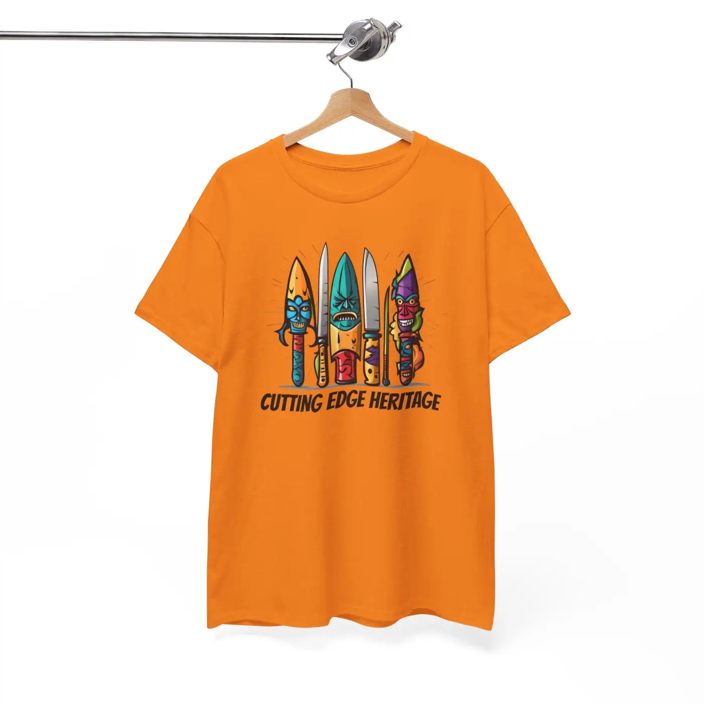 Unisex Deluxe T Shirt - Scary Knives Heavy Cotton - DipaliZ