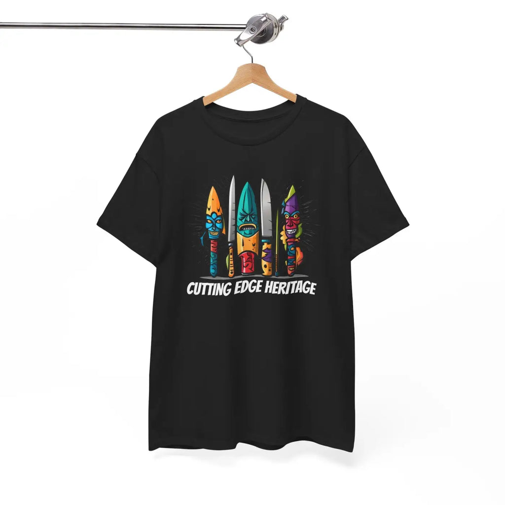 Unisex Deluxe T Shirt - Scary Knives Heavy Cotton - DipaliZ
