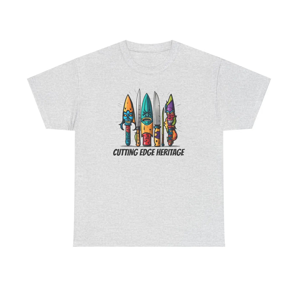 Unisex Deluxe T Shirt - Scary Knives Heavy Cotton - DipaliZ