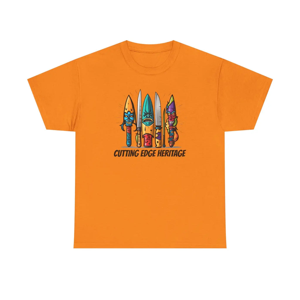 Unisex Deluxe T Shirt - Scary Knives Heavy Cotton - DipaliZ