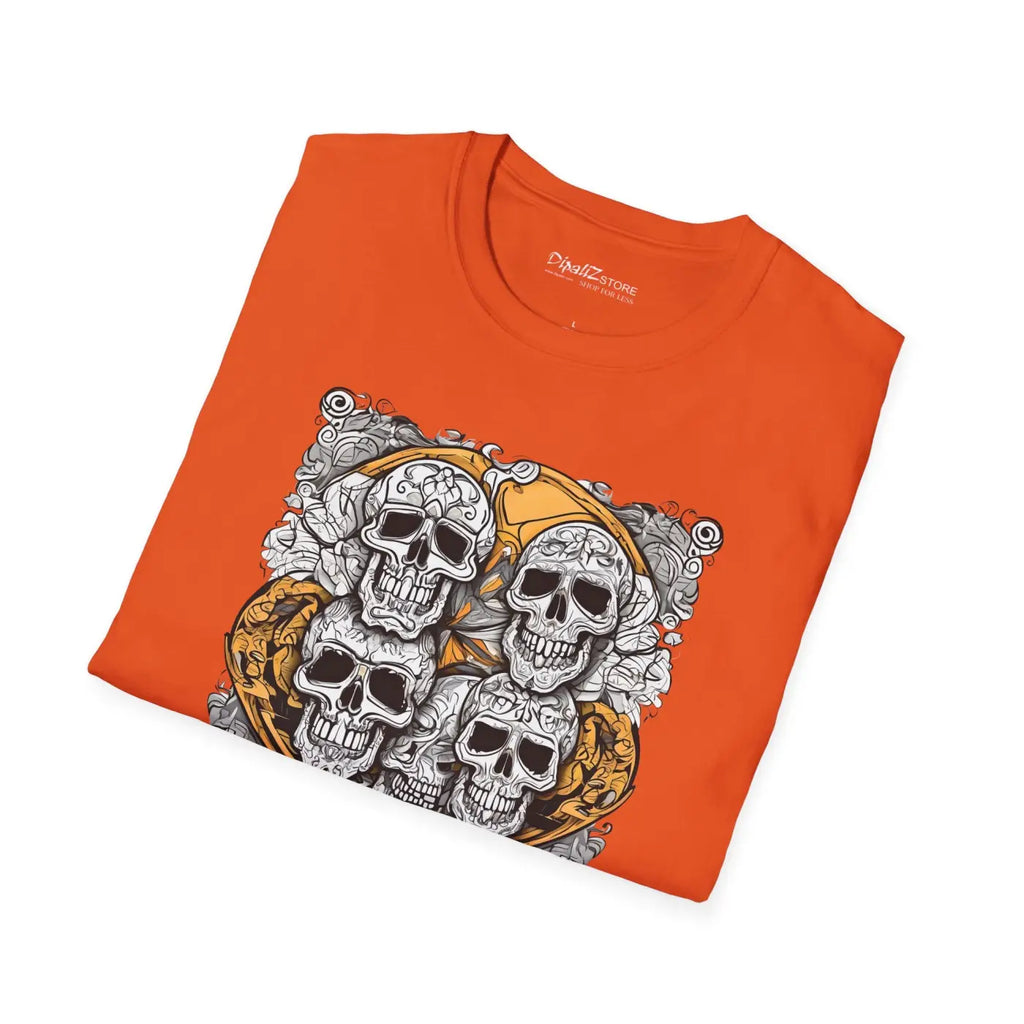 Scary Skulls Softstyle T Shirt - Halloween Themed - DipaliZ