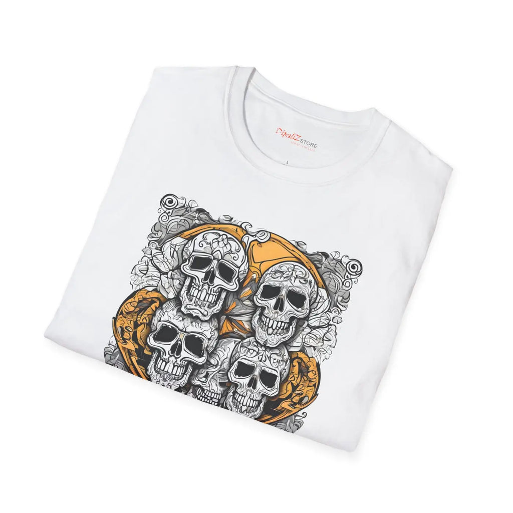Scary Skulls Softstyle T Shirt - Halloween Themed - DipaliZ