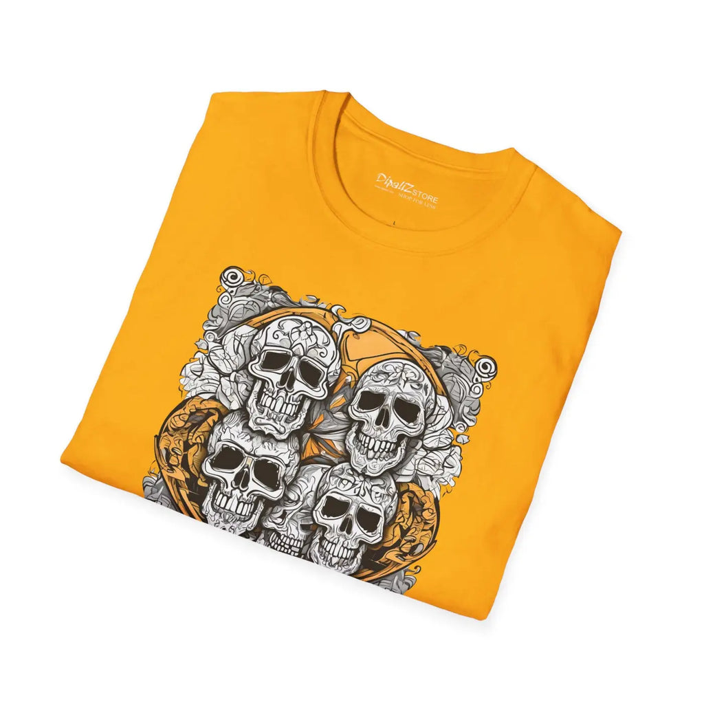 Scary Skulls Softstyle T Shirt - Halloween Themed - DipaliZ