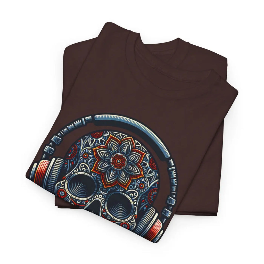 Skull Headphones Deluxe Tee - Unisex Heavy Cotton - DipaliZ