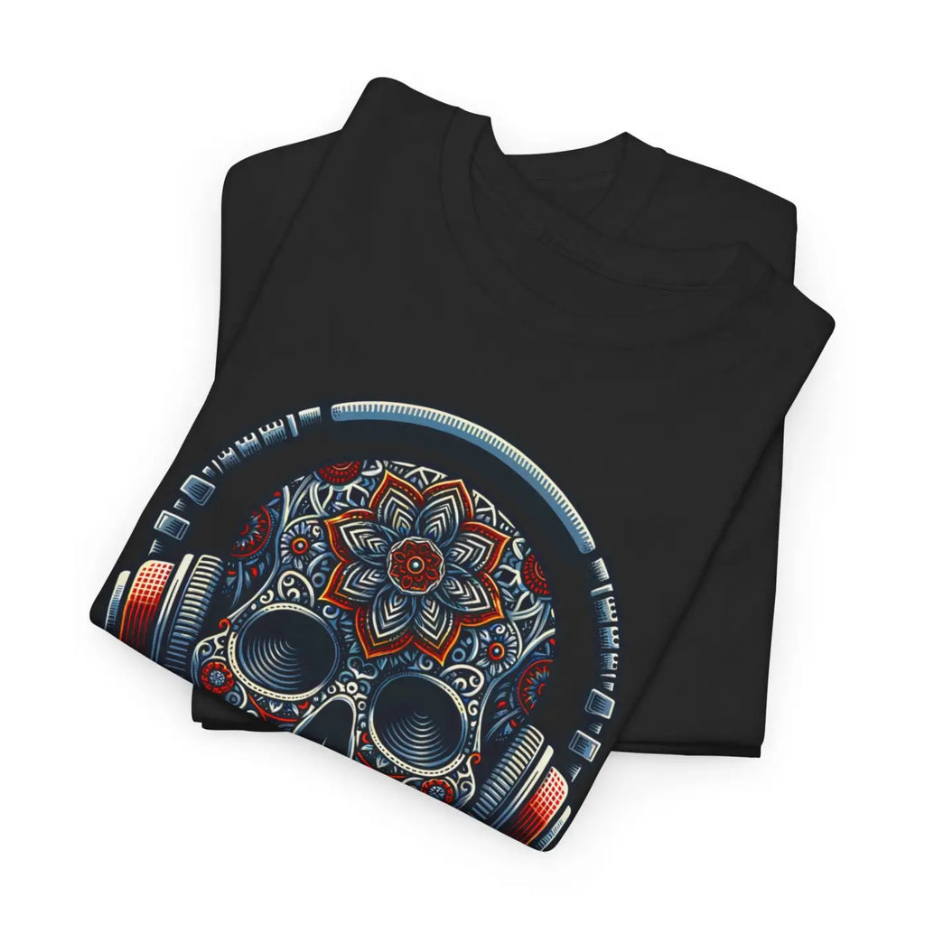 Skull Headphones Deluxe Tee - Unisex Heavy Cotton - DipaliZ