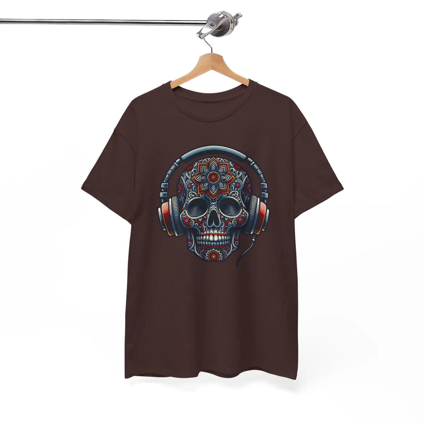 Skull Headphones Deluxe Tee - Unisex Heavy Cotton - DipaliZ