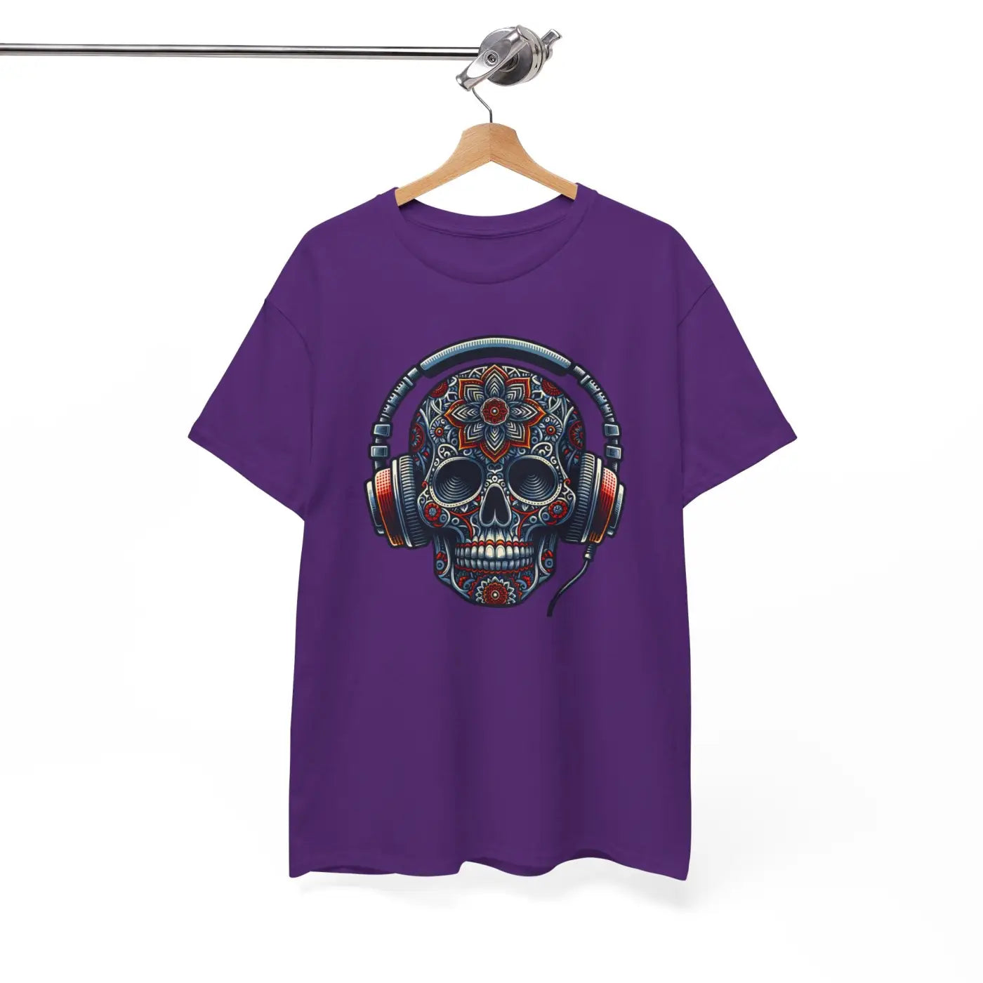 Skull Headphones Deluxe Tee - Unisex Heavy Cotton - DipaliZ
