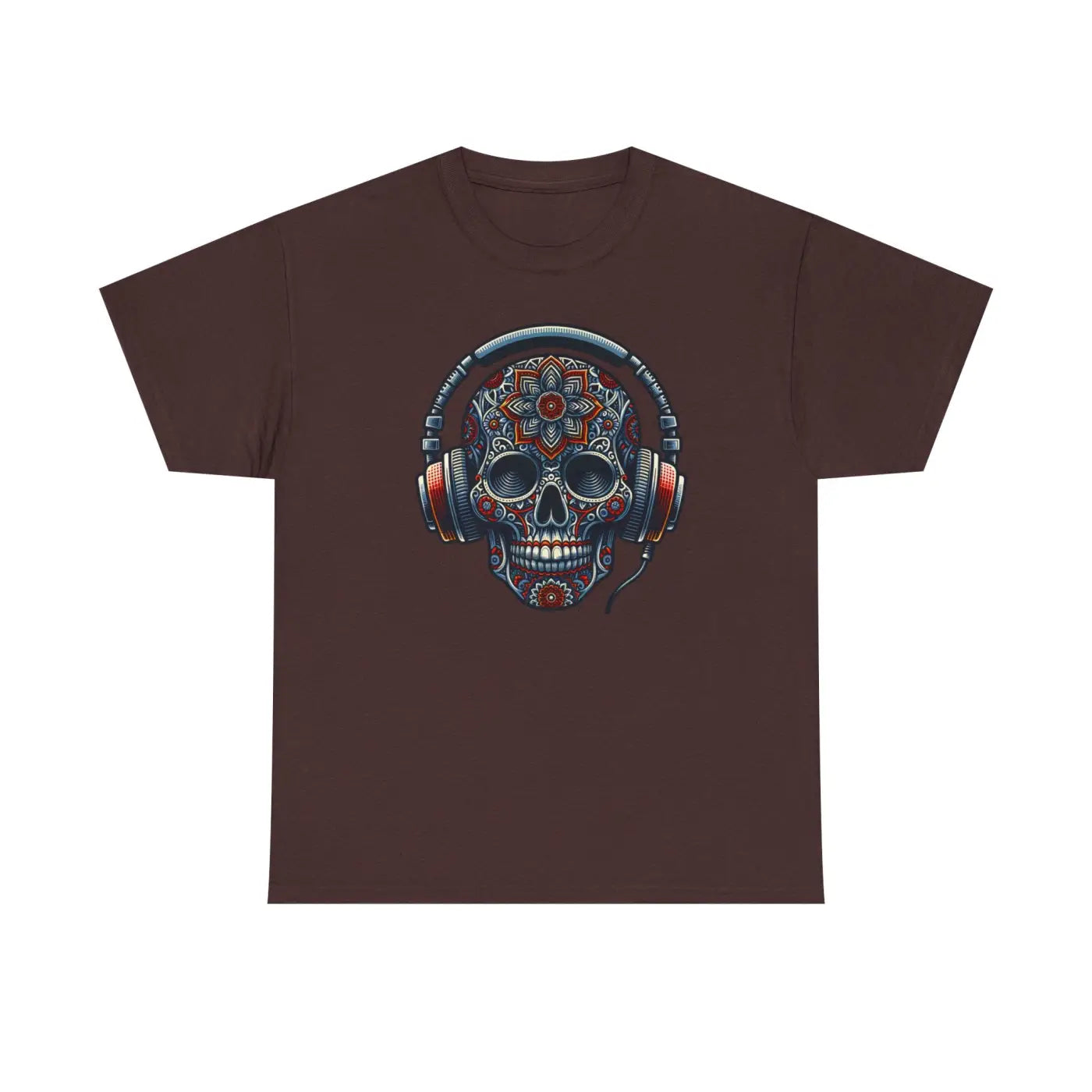 Skull Headphones Deluxe Tee - Unisex Heavy Cotton - DipaliZ