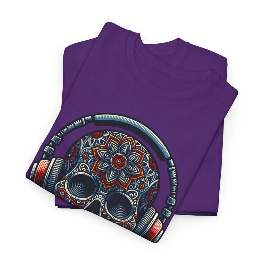 Skull Headphones Deluxe Tee - Unisex Heavy Cotton - DipaliZ