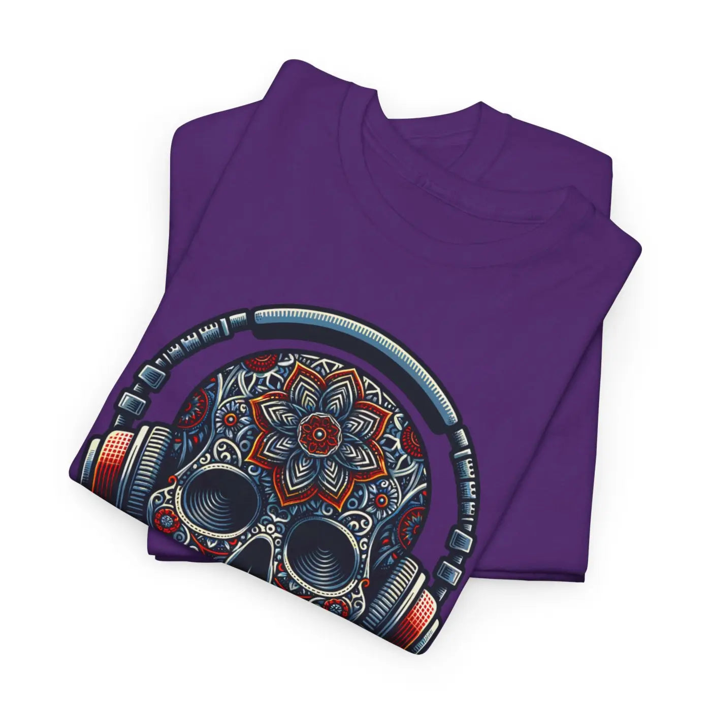 Skull Headphones Deluxe Tee - Unisex Heavy Cotton - DipaliZ