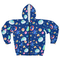 Cosmic Unisex Zip Hoodie - Winter Adventure Style - DipaliZ
