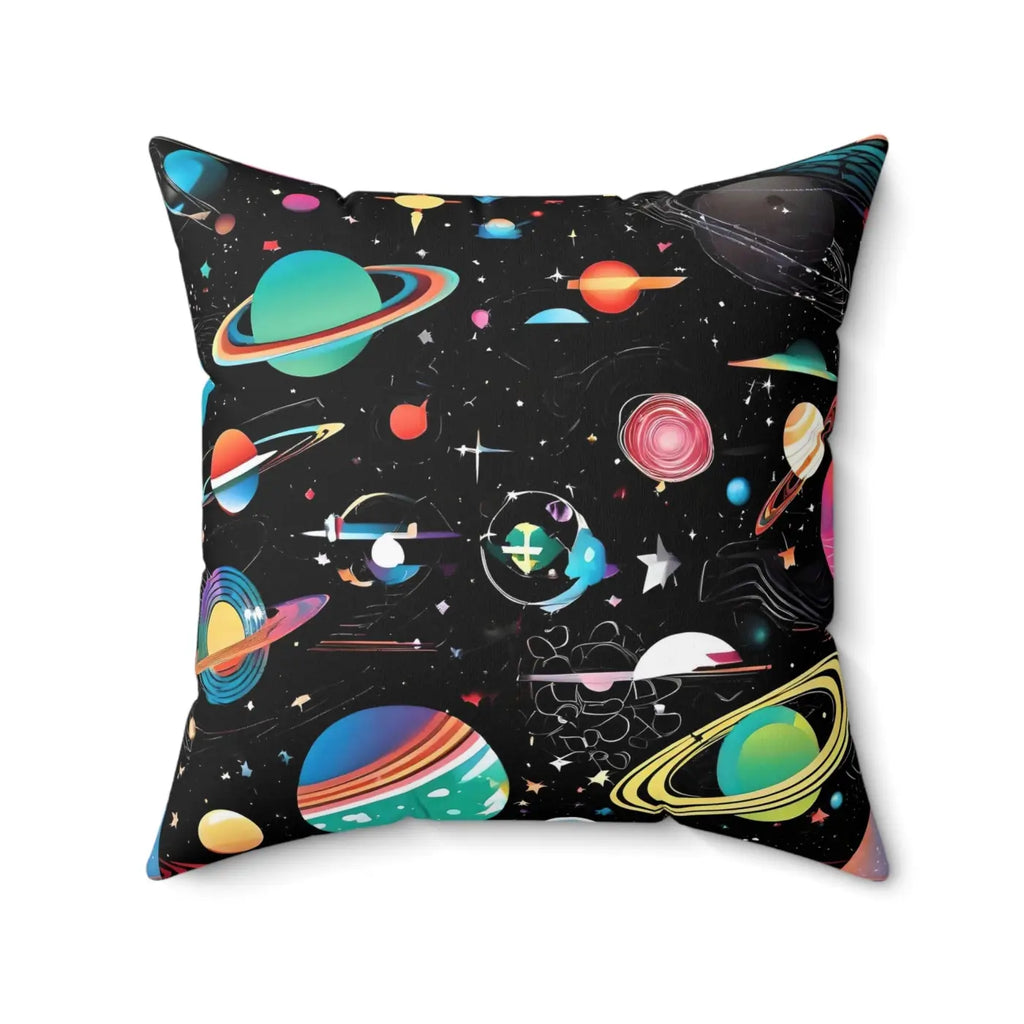Spun Polyester Square Pillow - Comfort and Style - DipaliZ