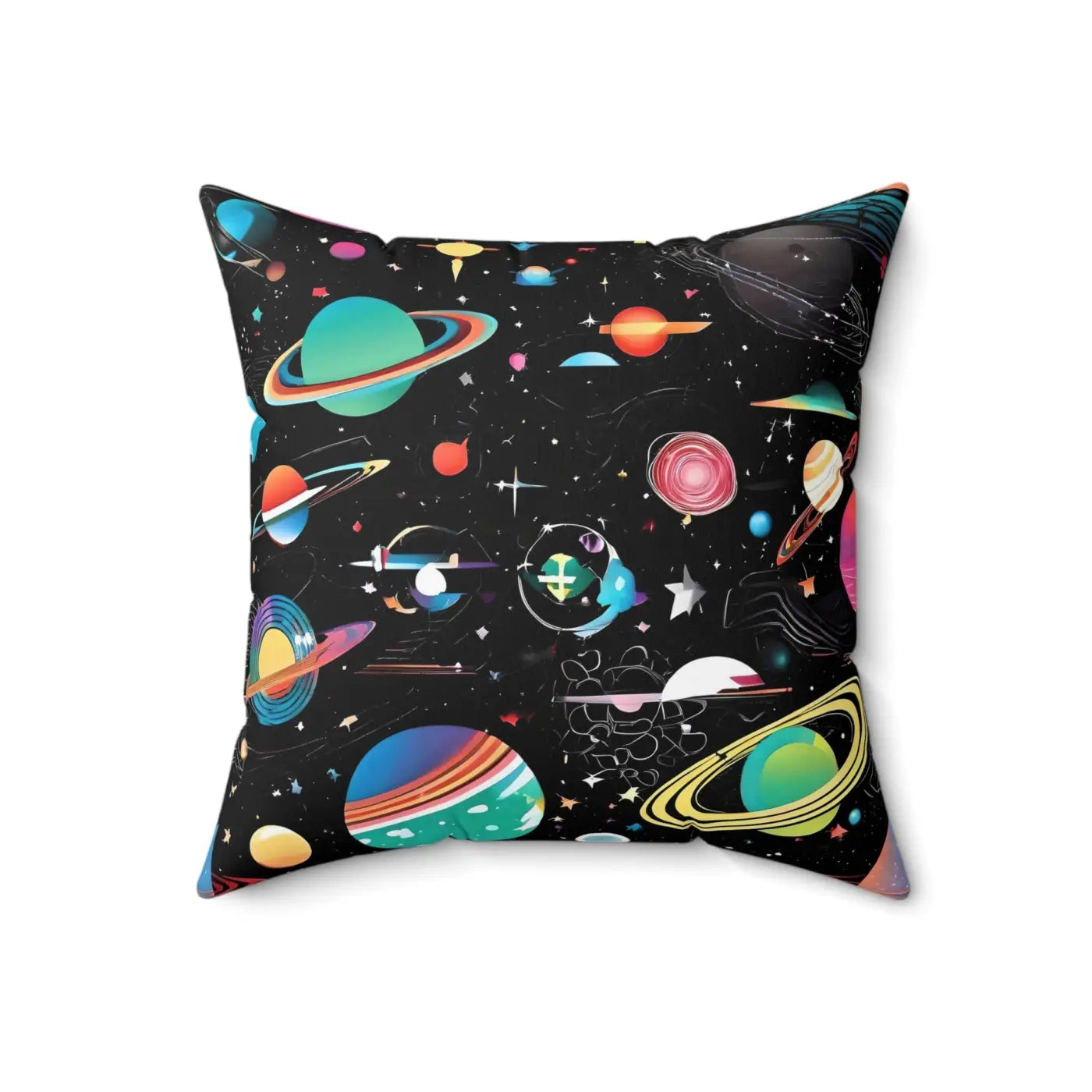 Spun Polyester Square Pillow - Comfort and Style - DipaliZ