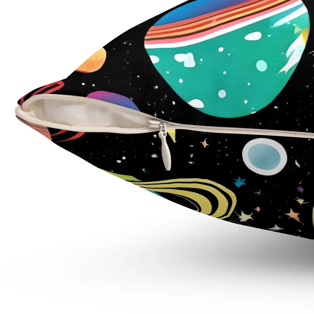 Spun Polyester Square Pillow - Comfort and Style - DipaliZ