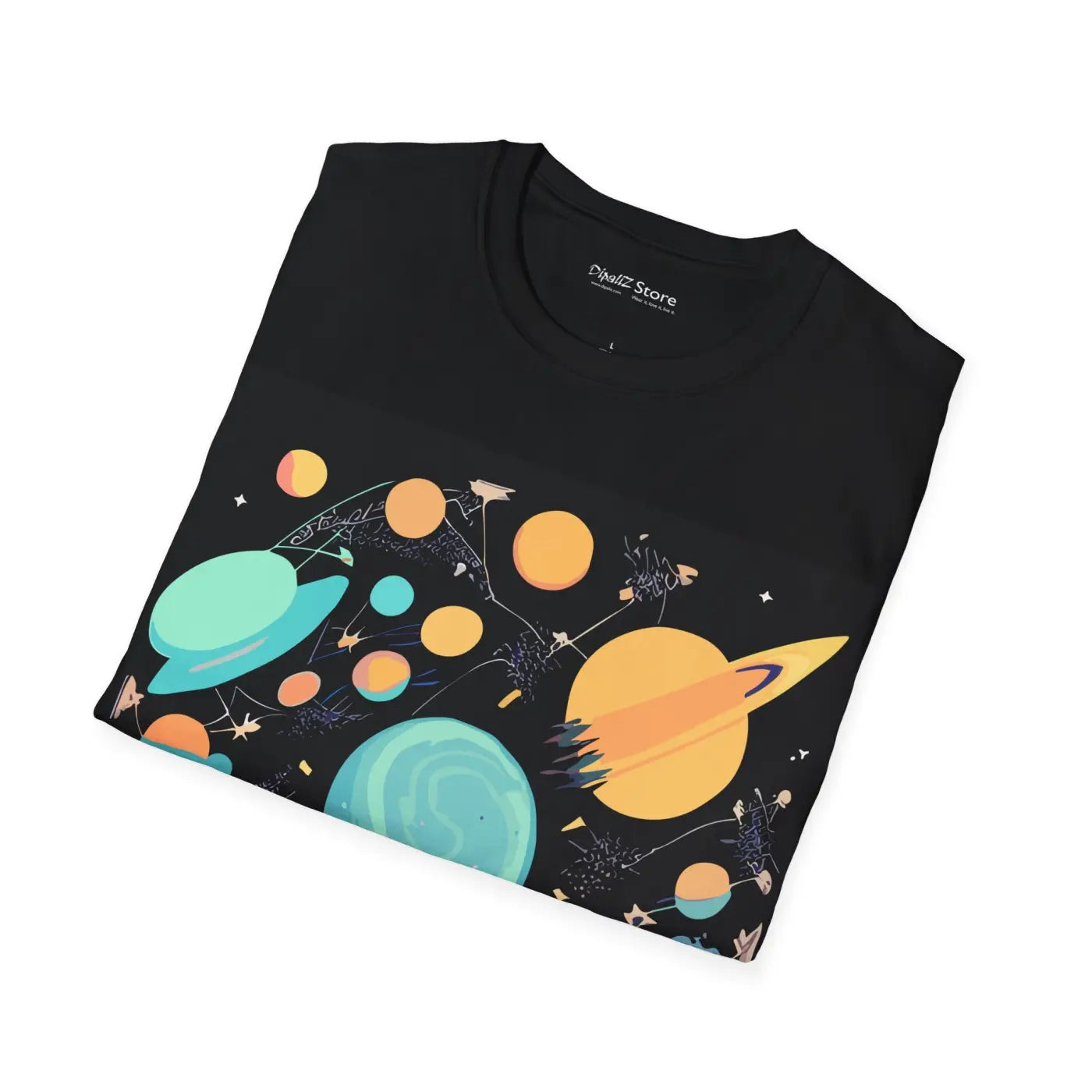 Unisex Softstyle T Shirt - Cosmic Space Design - DipaliZ