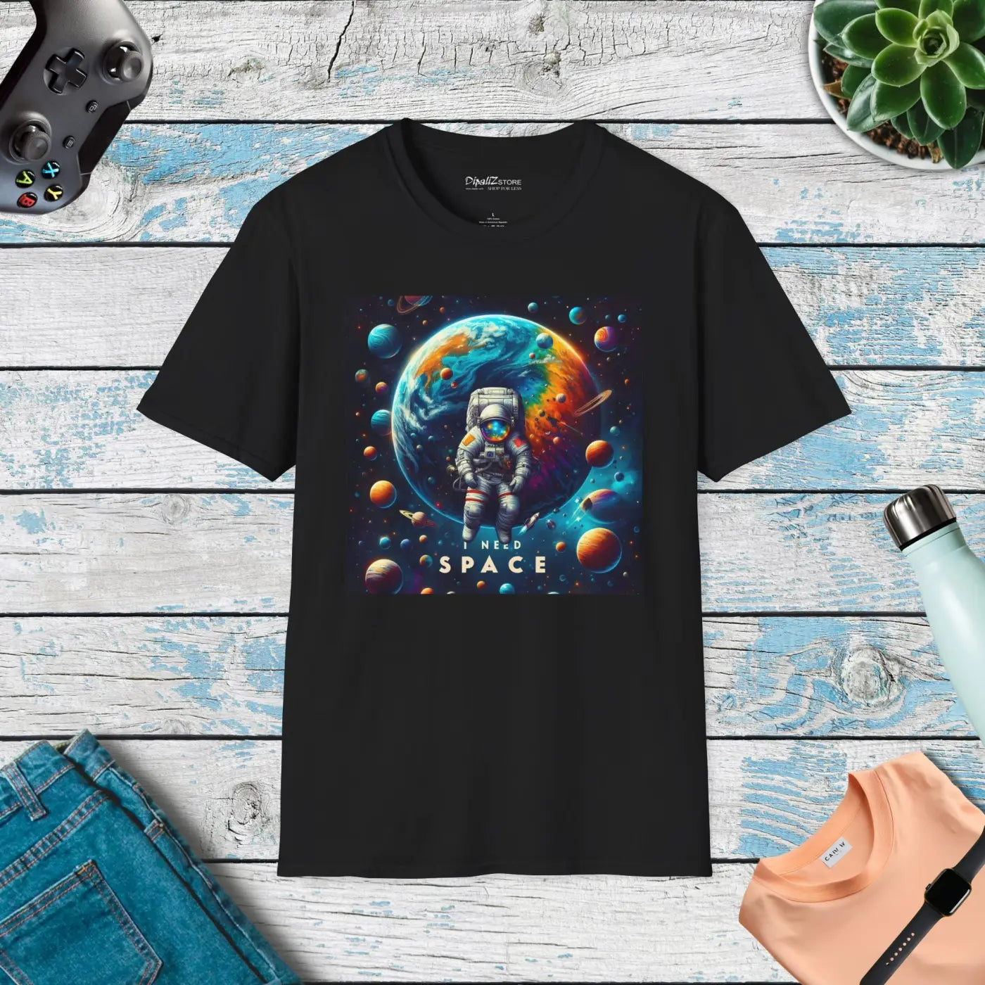 Unisex Softstyle Solar System Tee - Space Lover Shirt - DipaliZ