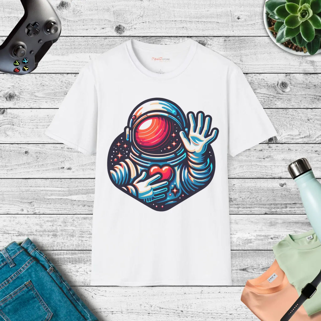 Astronaut Softstyle Tee - Heart Design Unisex - DipaliZ