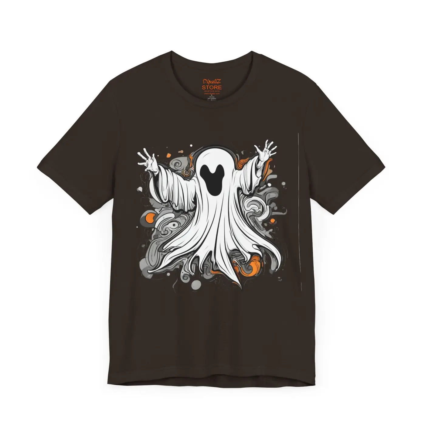 Spooky Ghost Jersey Short Sleeve Tee - Unisex Hauntingly Chic - DipaliZ