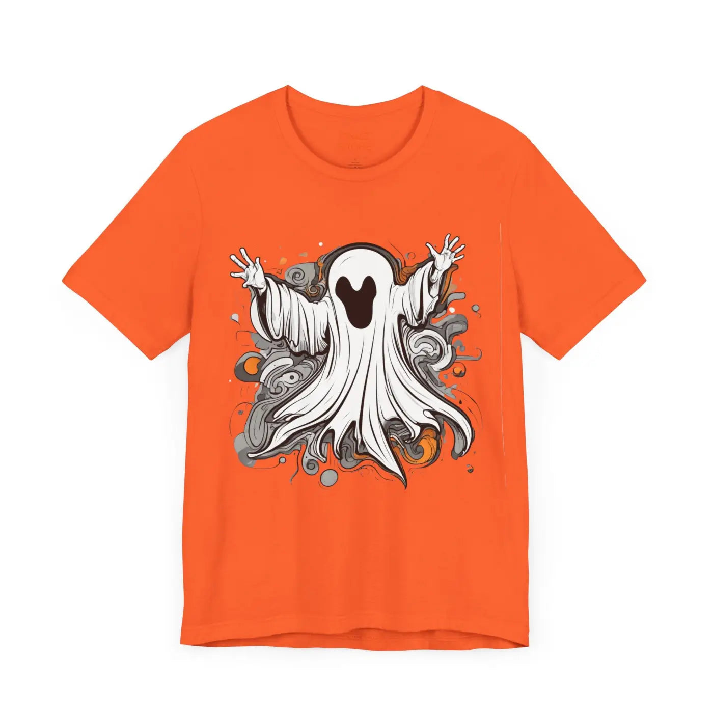 Spooky Ghost Jersey Short Sleeve Tee - Unisex Hauntingly Chic - DipaliZ