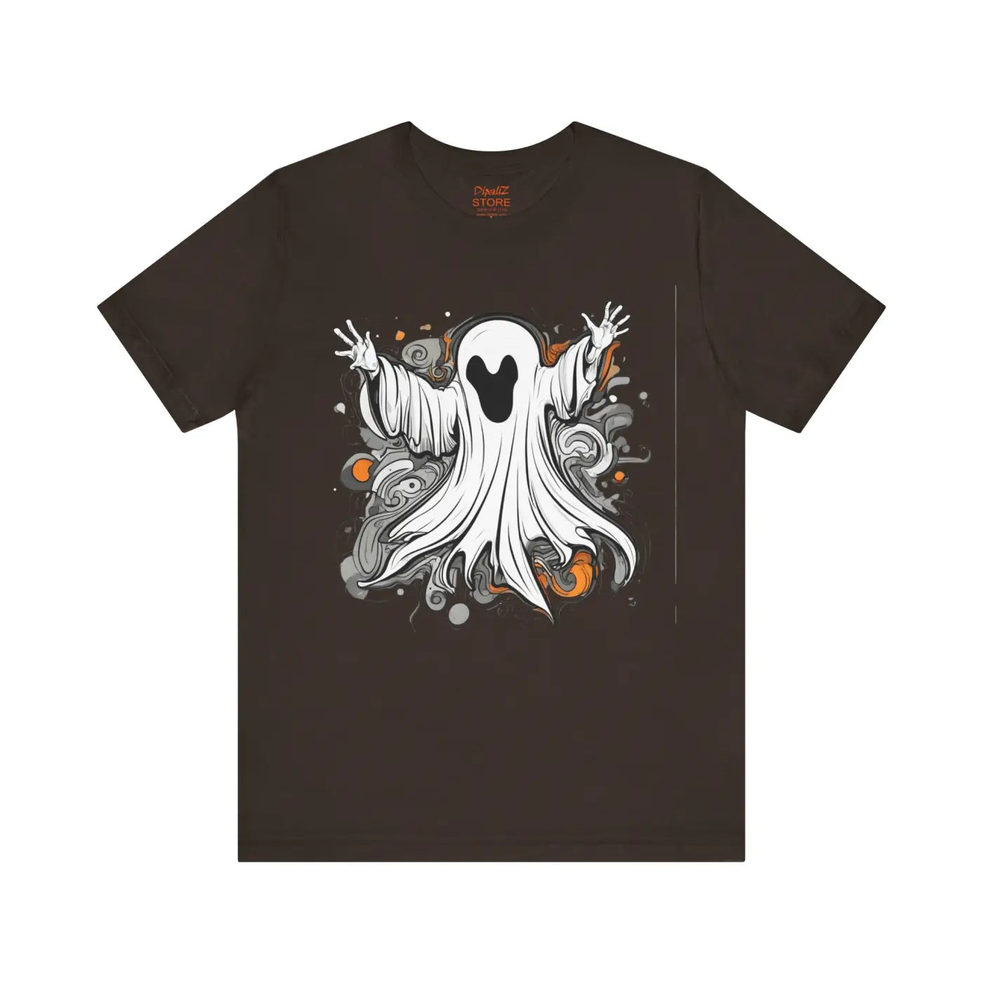 Spooky Ghost Jersey Short Sleeve Tee - Unisex Hauntingly Chic - DipaliZ
