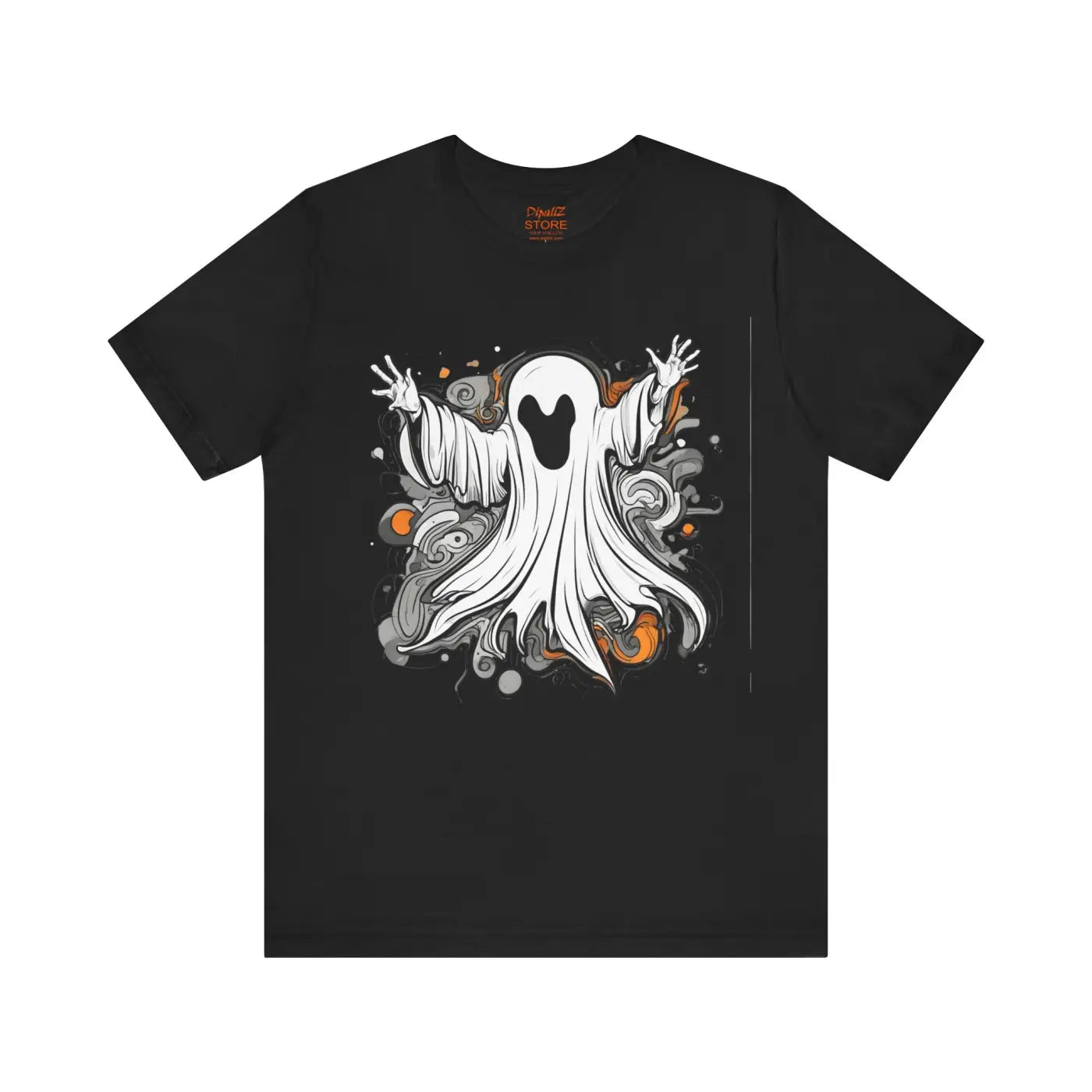Spooky Ghost Jersey Short Sleeve Tee - Unisex Hauntingly Chic - DipaliZ