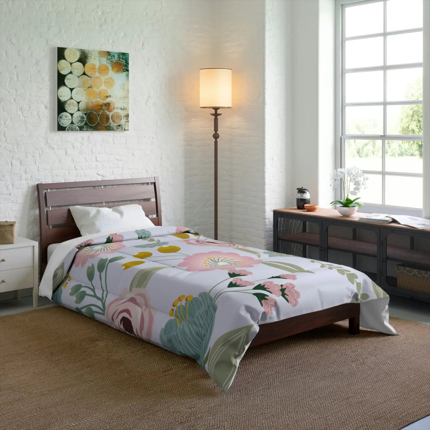 Spring Floral Quilt - Cozy Eco-Friendly Gifts for Her - DipaliZ