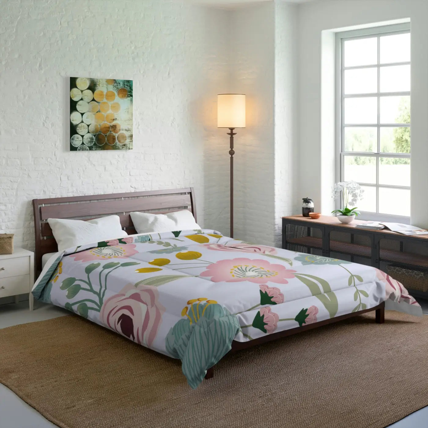 Spring Floral Quilt - Cozy Eco-Friendly Gifts for Her - DipaliZ