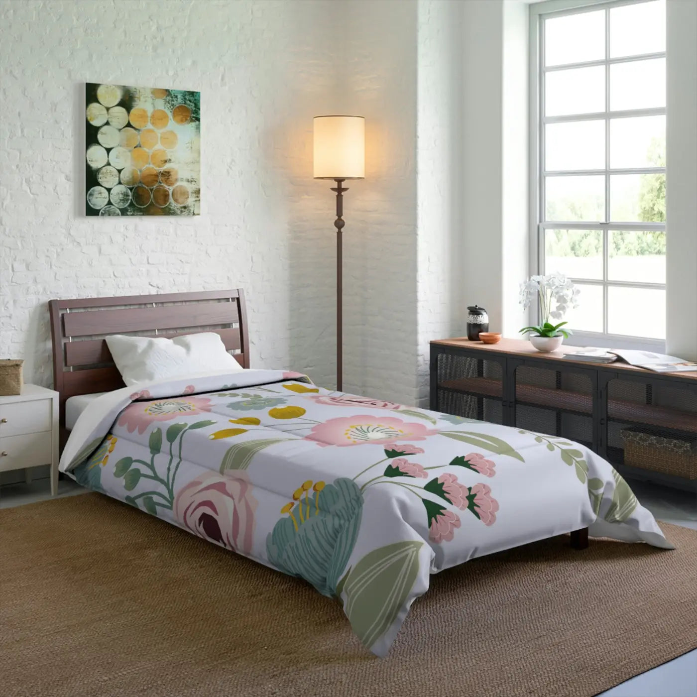 Spring Floral Quilt - Cozy Eco-Friendly Gifts for Her - DipaliZ