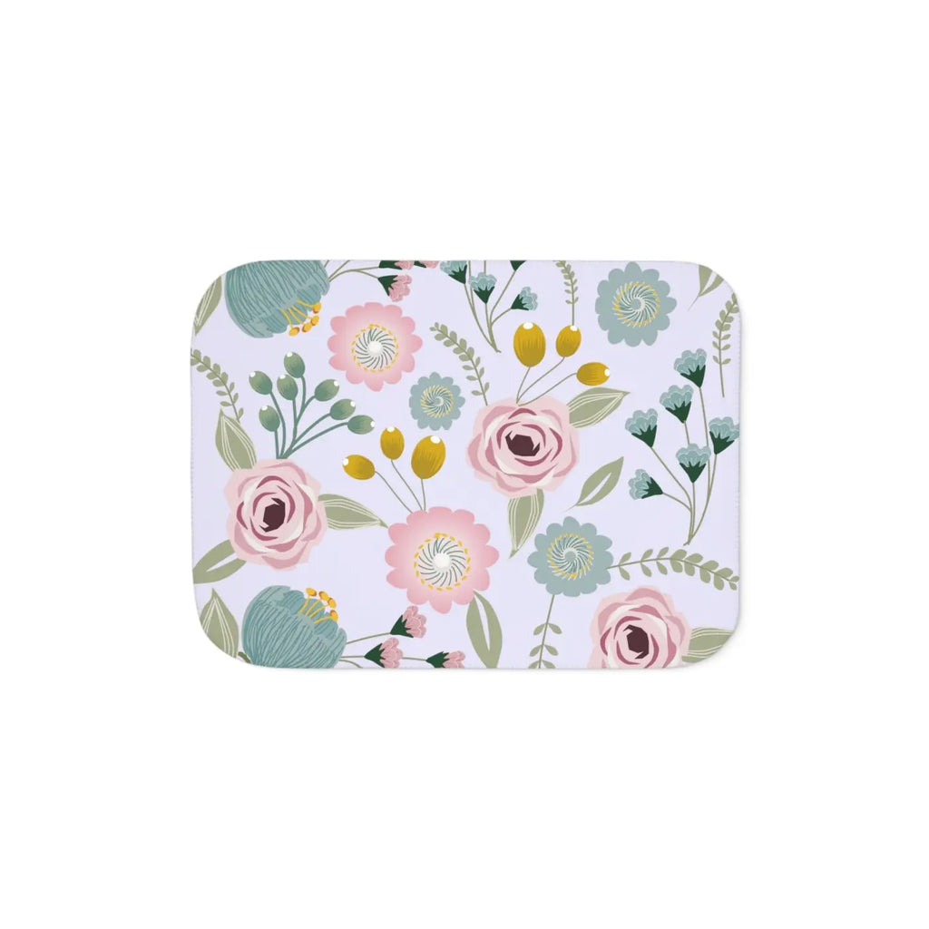 Sherpa Blanket - Spring Florals in Two Colors - DipaliZ