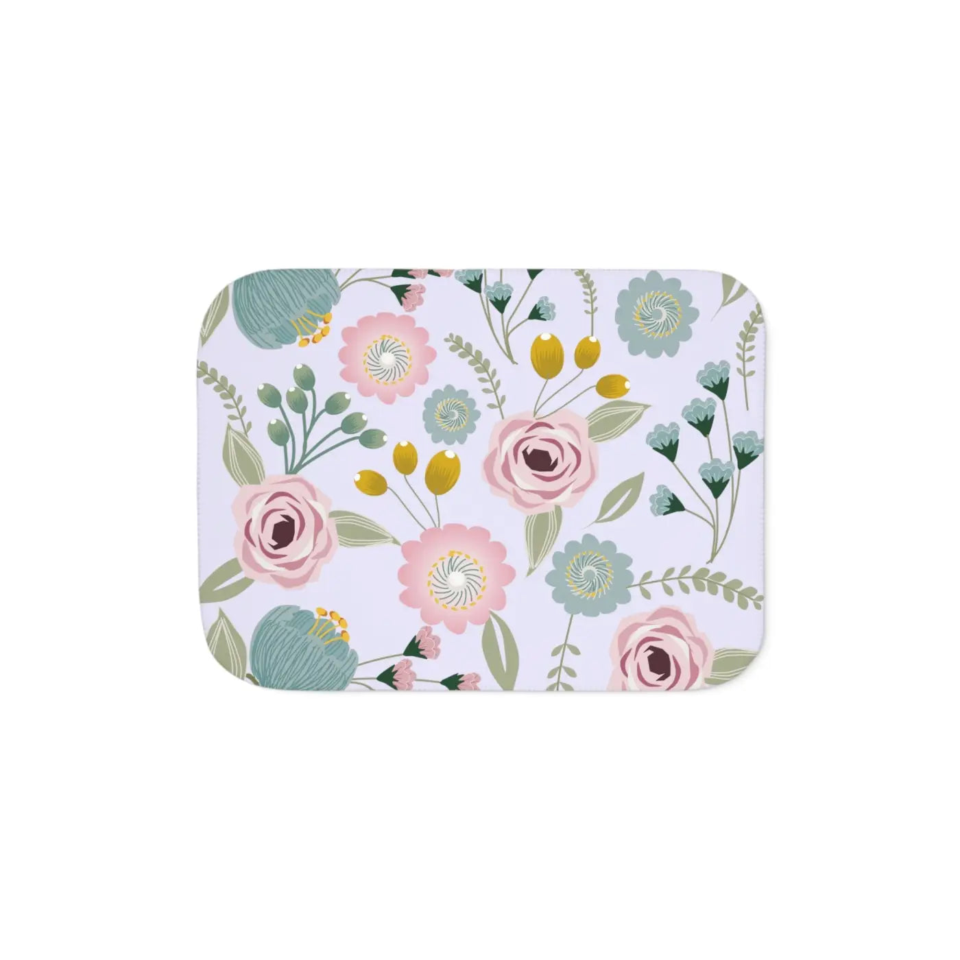 Sherpa Blanket - Spring Florals in Two Colors - DipaliZ